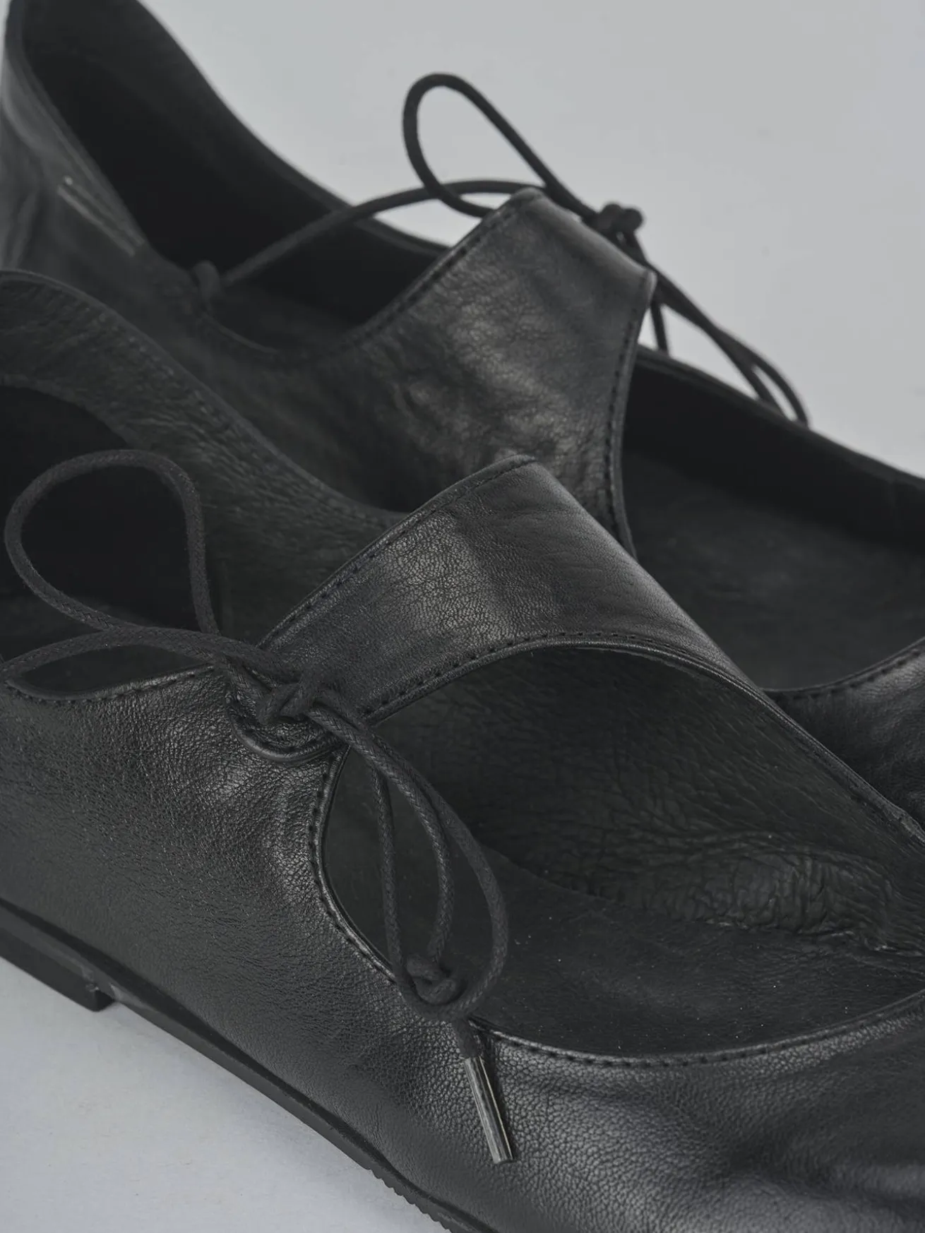 Ballerine tacco 1cm pelle nero