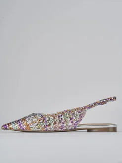 Ballerine tacco 1cm pelle multicolor