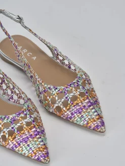 Ballerine tacco 1cm pelle multicolor