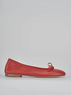 Ballerine tacco 1cm pelle rosso