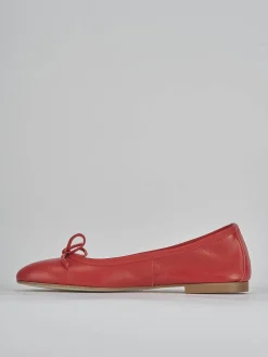 Ballerine tacco 1cm pelle rosso