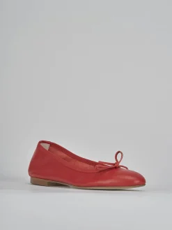 Ballerine tacco 1cm pelle rosso