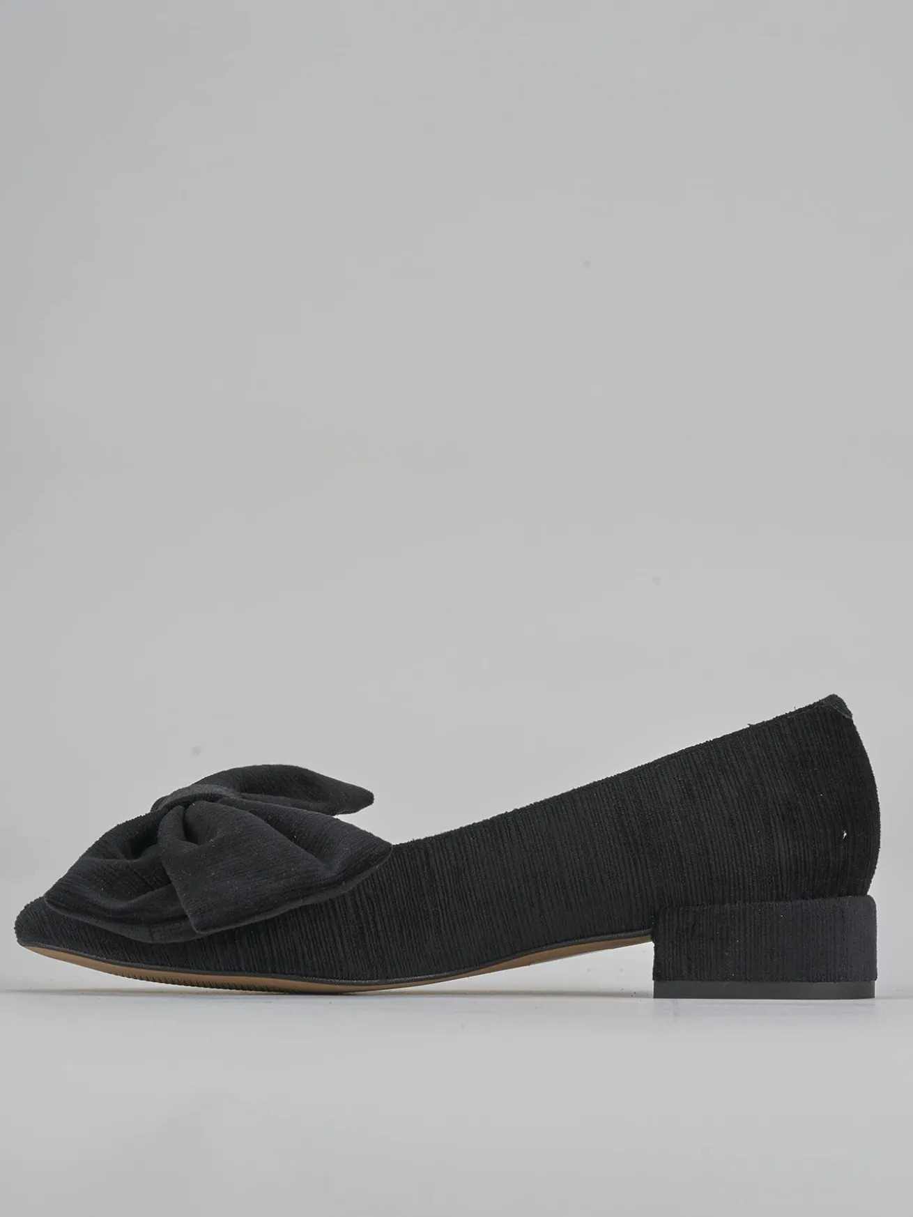 Ballerine tacco 2cm pelle nero