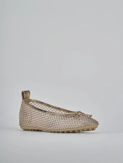 Ballerine tacco 1cm pelle beige