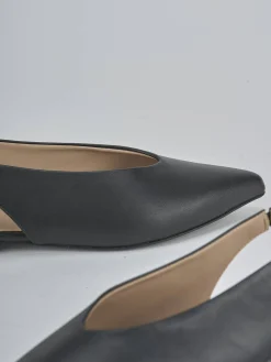 Ballerine tacco 1cm pelle nero
