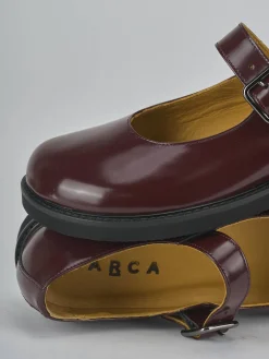 Ballerine tacco 3cm pelle bordo'