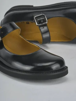 Ballerine tacco 3cm pelle nero