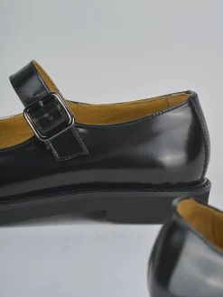 Ballerine tacco 3cm pelle nero