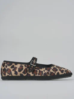 Ballerine tacco 1cm pelle multicolor