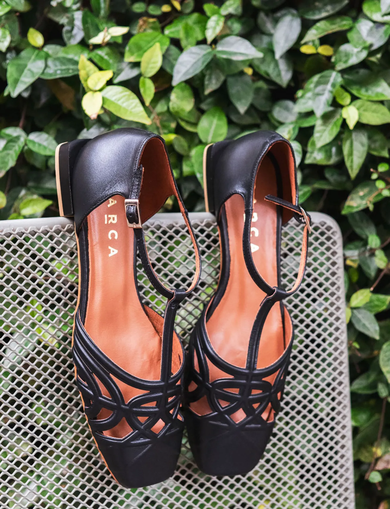 Ballerine tacco 1cm pelle nero