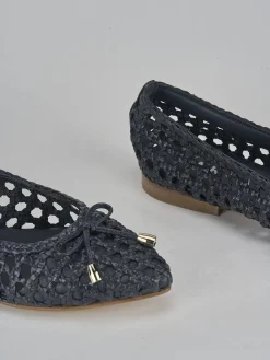 Ballerine tacco 1cm pelle blu