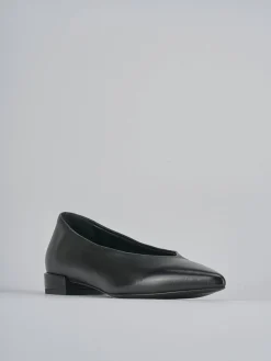 Ballerine tacco 2cm pelle nero
