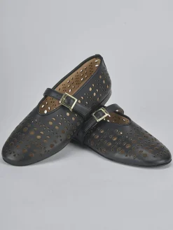 Ballerine tacco 1cm pelle nero