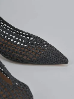 Ballerine tacco 1cm pelle nero