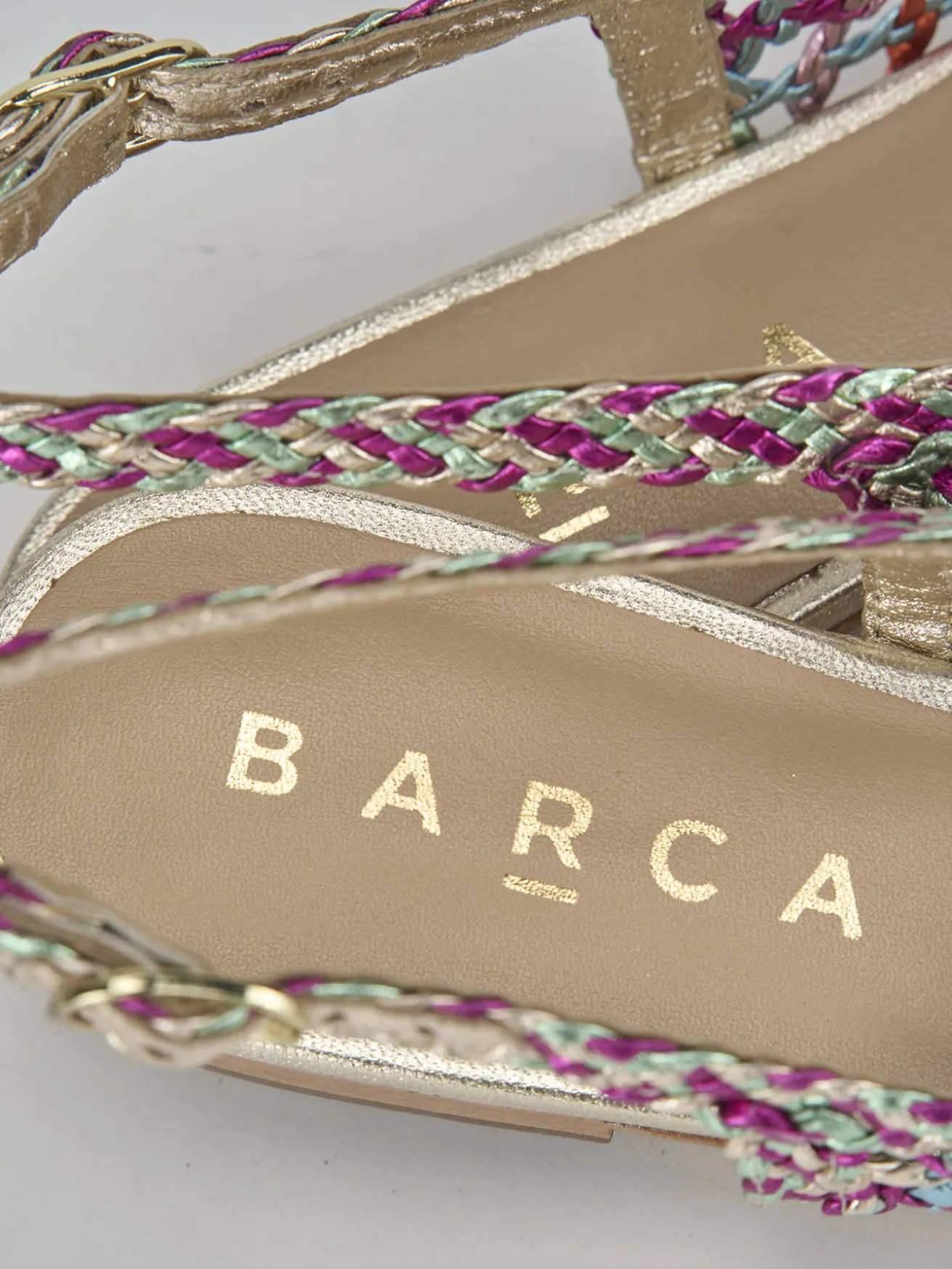 Ballerine tacco 6cm pelle multicolor