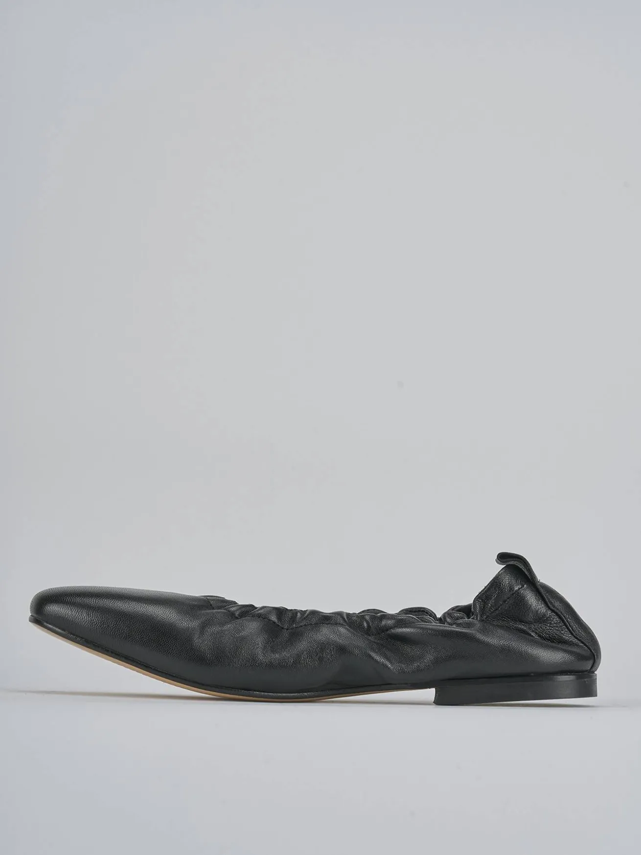 Ballerine tacco 1cm pelle nero