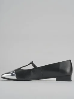 Ballerine tacco 1cm pelle nero