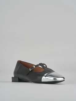 Ballerine tacco 1cm pelle nero