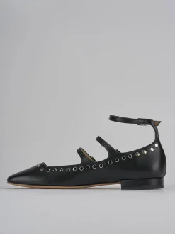 Ballerine tacco 1cm pelle nero