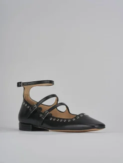 Ballerine tacco 1cm pelle nero