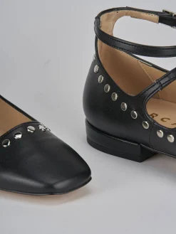 Ballerine tacco 1cm pelle nero