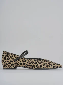 Ballerine tacco 2cm pelle multicolor