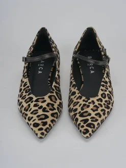 Ballerine tacco 2cm pelle multicolor