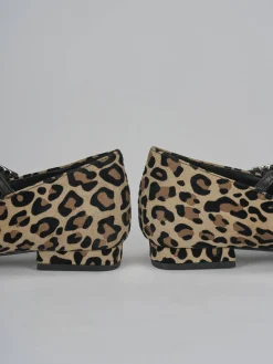 Ballerine tacco 2cm pelle multicolor