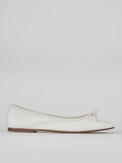 Ballerine tacco 1cm pelle bianco
