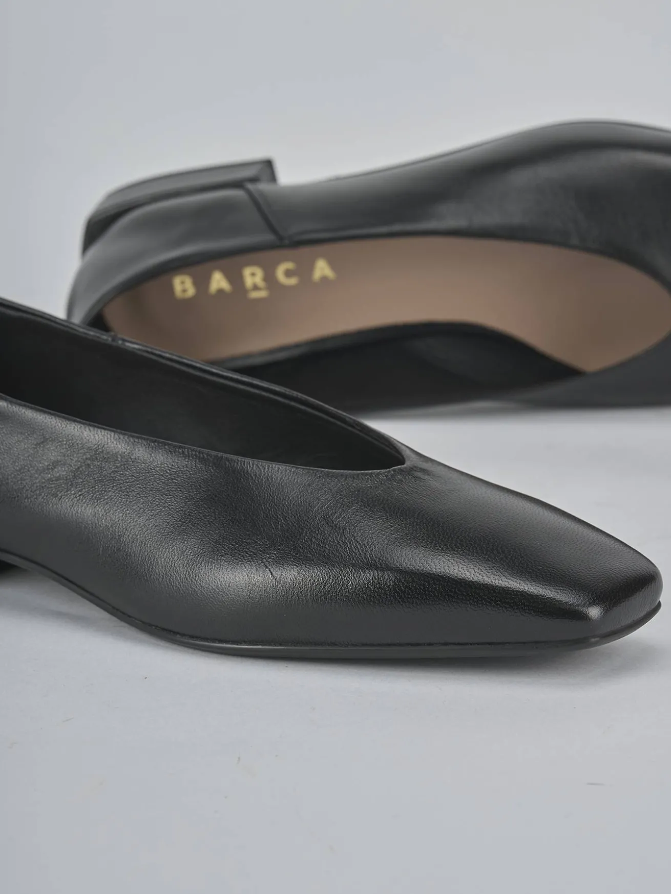 Ballerine tacco 2cm pelle nero