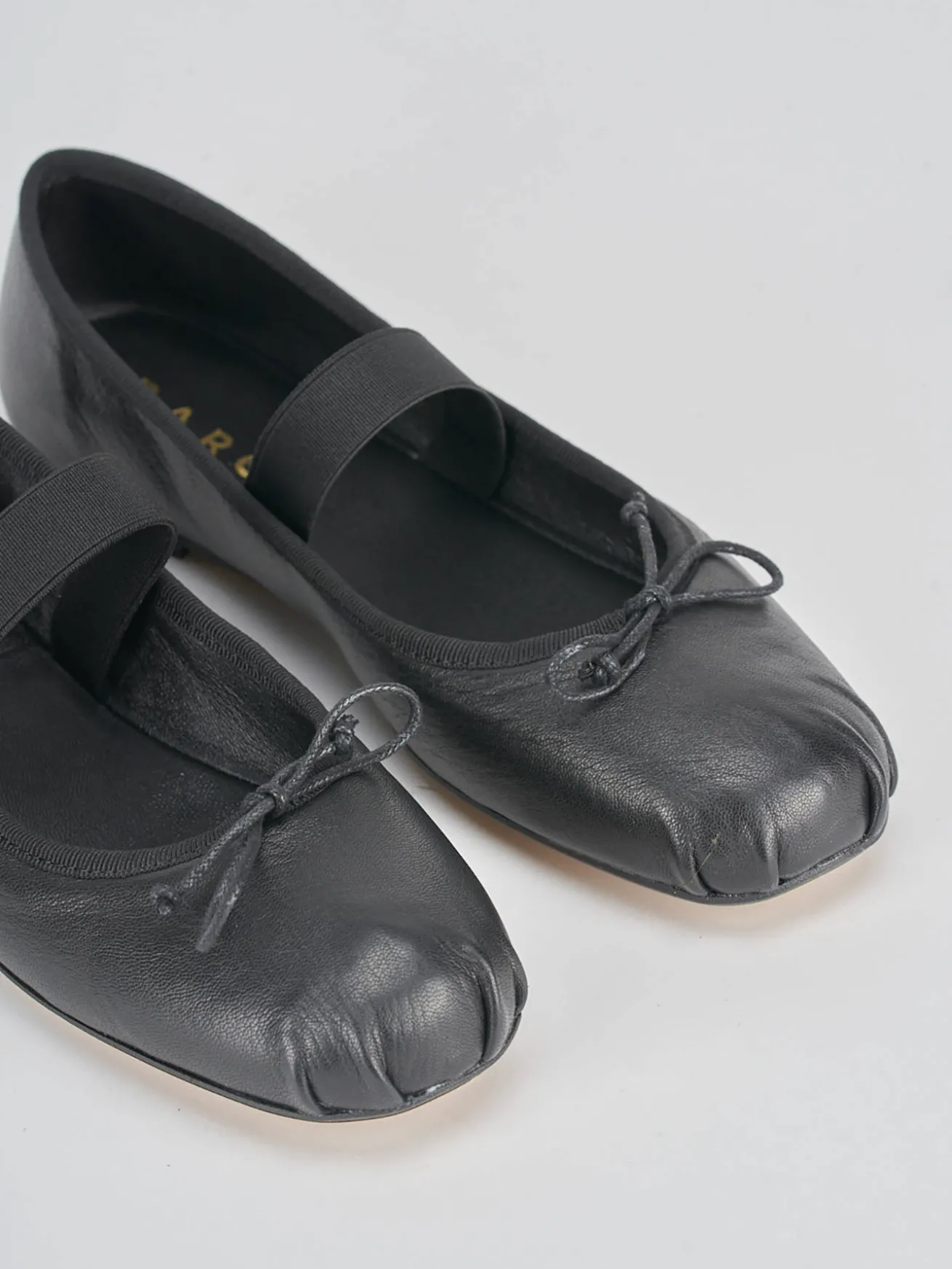Ballerine tacco 1cm pelle nero