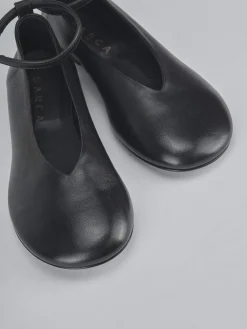 Ballerine tacco 1cm pelle nero