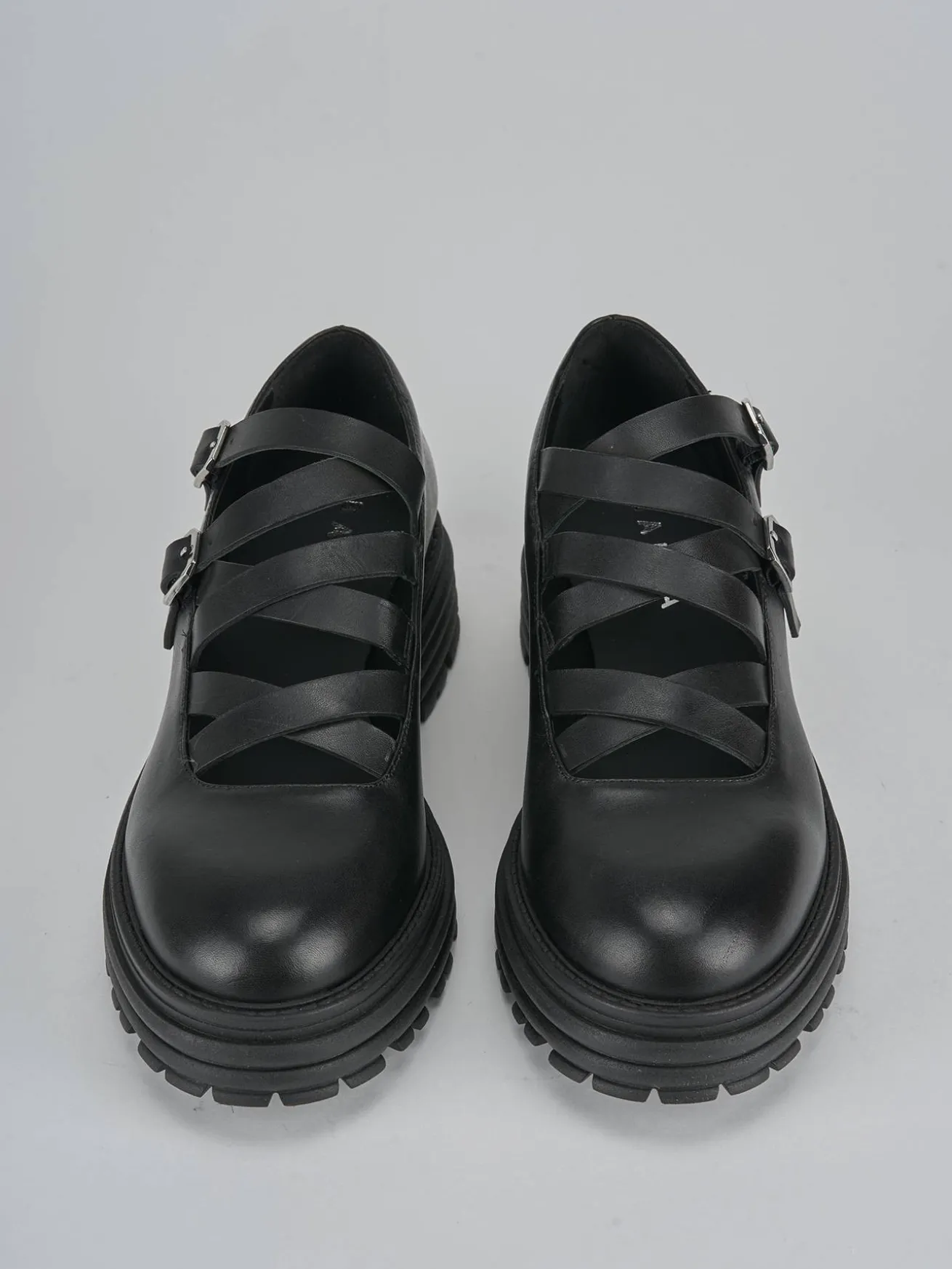 Ballerine tacco 1cm pelle nero