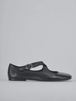Ballerine tacco 1cm pelle nero