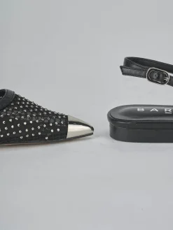 Ballerine tacco 1cm pelle nero