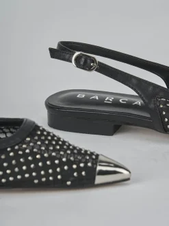 Ballerine tacco 1cm pelle nero