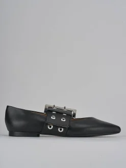 Ballerine tacco 1cm pelle nero