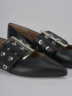 Ballerine tacco 1cm pelle nero