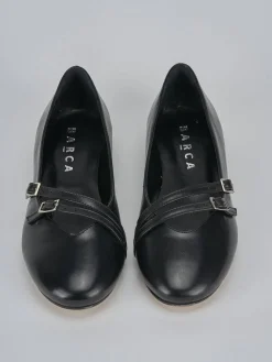 Ballerine tacco 1cm pelle nero