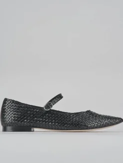 Ballerine tacco 1cm pelle nero