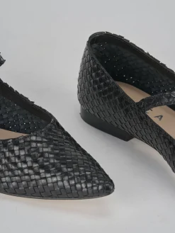 Ballerine tacco 1cm pelle nero