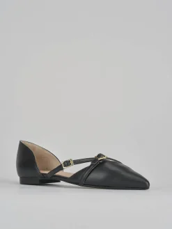 Ballerine tacco 1cm pelle nero