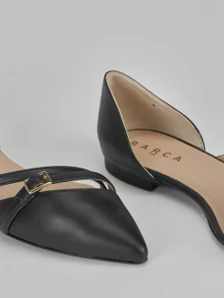 Ballerine tacco 1cm pelle nero