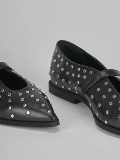 Ballerine tacco 1cm pelle nero