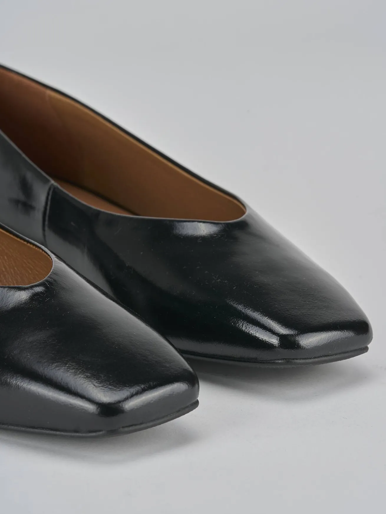 Ballerine tacco 1cm pelle nero