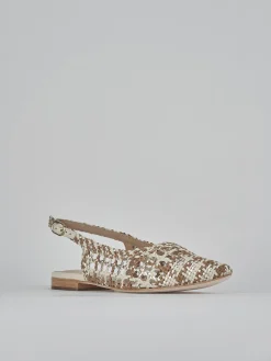 Ballerine tacco 1cm pelle beige