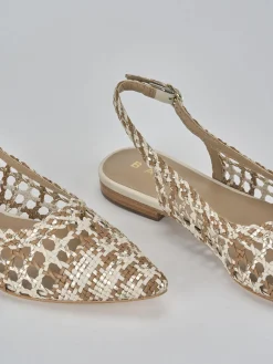 Ballerine tacco 1cm pelle beige