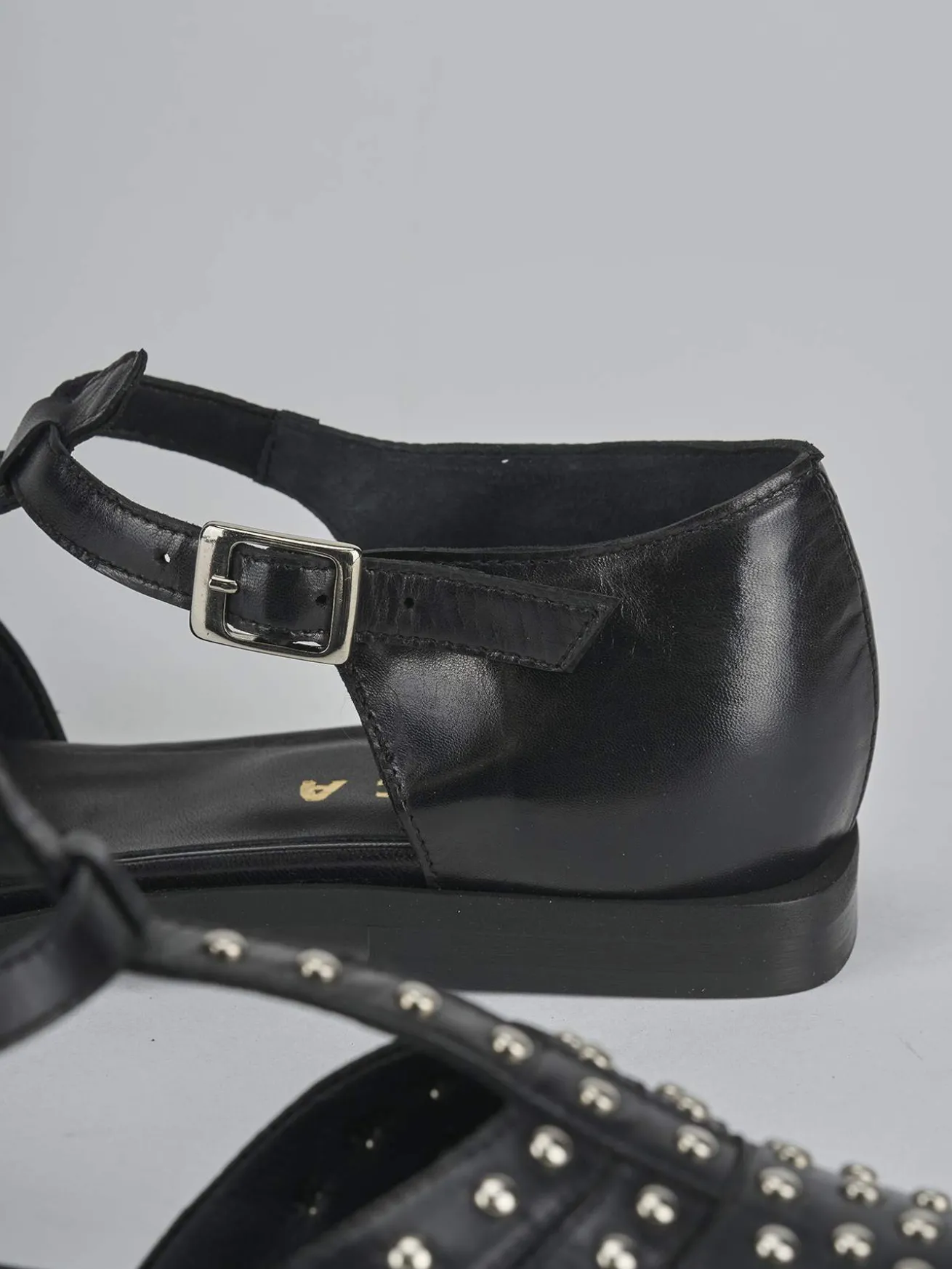 Ballerine tacco 1cm pelle nero