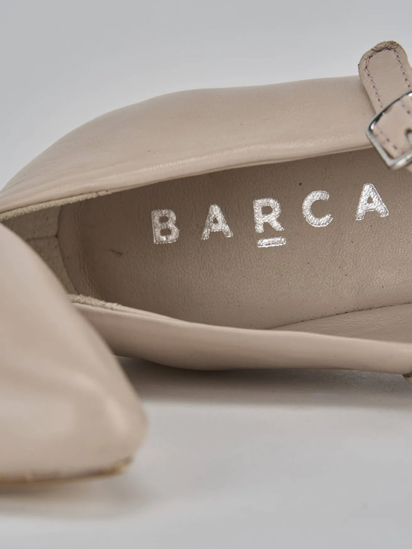 Ballerine tacco 1cm pelle rosa