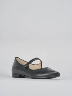Ballerine tacco 1cm pelle nero